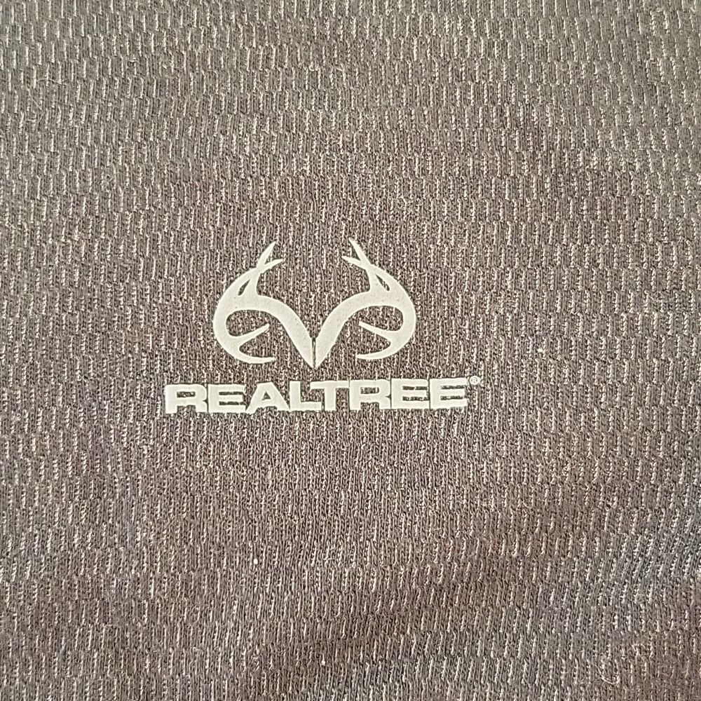 Realtree Women's Shirt M Long Sleeve Crew Neck Charcoal Gray - Picture 3 of 5